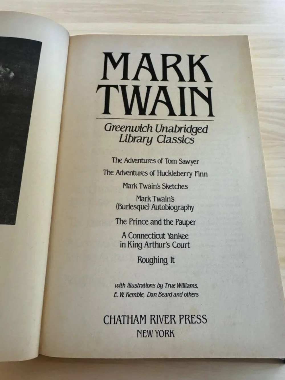 Mark Twain Greenwich Unabridged Library Classics Hardcover Illustrated